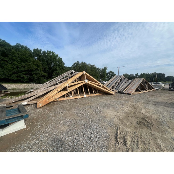35'9" flats with caps (good) 8/12, 2x6 cords, 12" overhang PACK #18